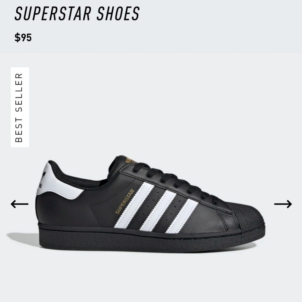 Black Adidas All Star with Gold detailing